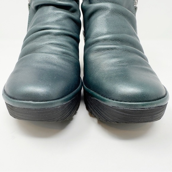 Fly London Yoxi Leather Wedge Ankle Boot - Picture 2 of 9